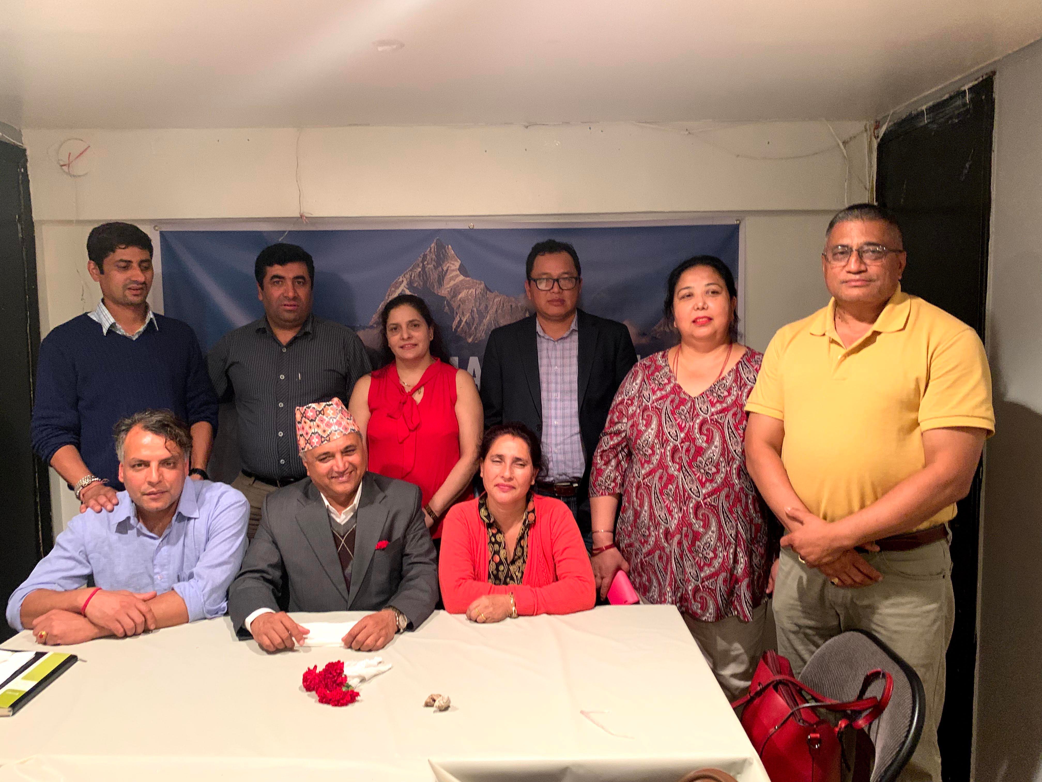 आचार्यको नेतृत्वमा ओएनएफ अमेरिकाको  म्यासाच्युसेस् राज्य कमिटी गठन